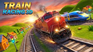 🔥 Train Racing 3D Gameplay | High Speed Train Race 😱 Who Wins? 🚆💨 (Android Gaming) screenshot 5