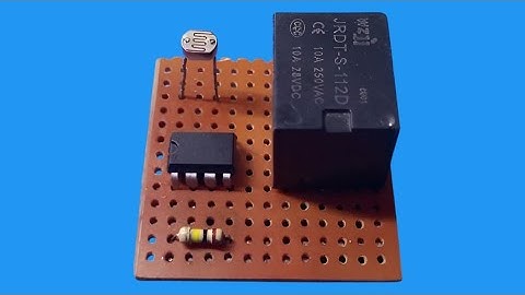 How to Make LDR Sensor Using 555 Timer and Relay | Automatic Light Switch