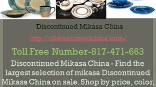discontinued mikasa china