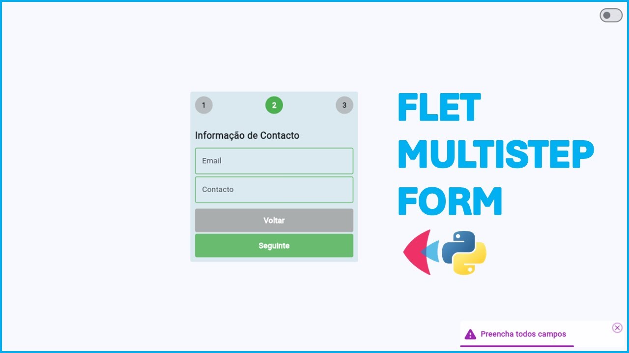 #2 FLET MULTISTEP FORM EM PYTHON - YouTube