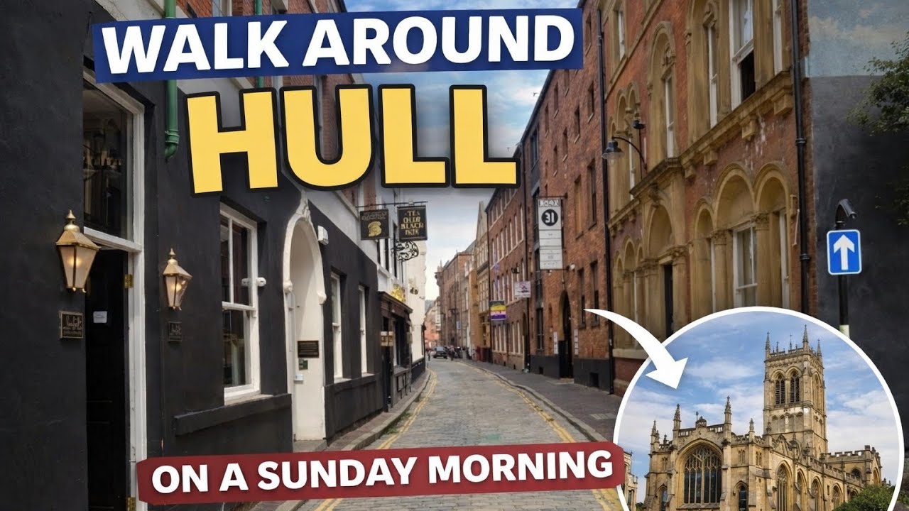 Come with me for a Sunday morning walk around Hull. 
