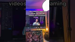 Colorful lighting setup for TikTok videos and Twitch streaming (Links in caption)