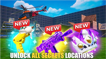 1V1 WITH EVERY GUN HIVE MAP FORTNITE CREATIVE - UNLOCK ALL SECRETS LOCATIONS