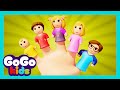 The finger family song  daddy finger baby finger  gogo kids  nursery rhymes