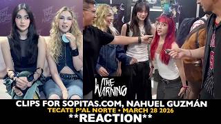 Reaction The Warning Appearances At Tecate Pal Norte march 28 2026 Sopitascom Nahuel Guzmn