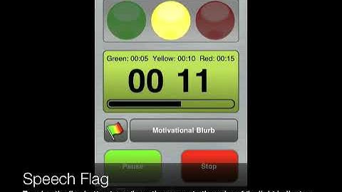 Speech Timer for the iPhone and iPod touch - video demo