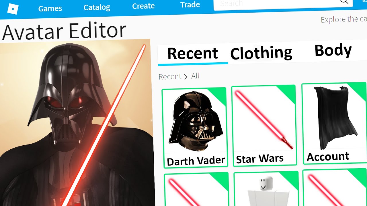 this is a tutorial on how to put you roblox avatar in the star wars ic