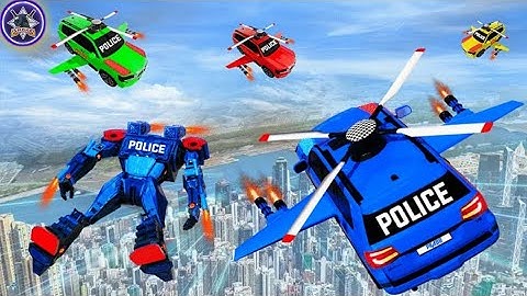 Prado Flying Car Helicopter - Transform Robot Car Game - Android Gameplay