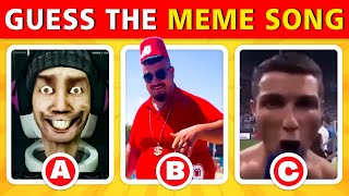 Guess The Meme Song  Ronaldo Siuuu One Two Buckle My Shoe Skibidi Toilet Skibidi Dom Dom Yes Yes