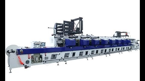 8 color flexo printing machine with die cutting and cold stamping.