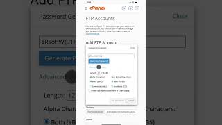 How to create an FTP account in cPanel