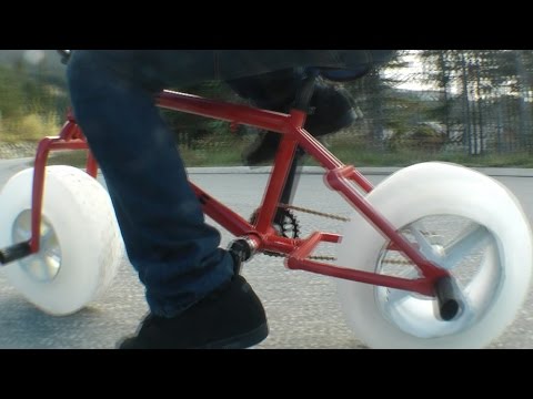 ICE BIKE The worlds first bike with wheels made of ICE