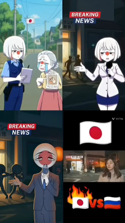 JAPAN VS RUSSIA NEWS 📣 Animation vs Original #countryhumans#countrygirl#edit  StateHuman StateGirls