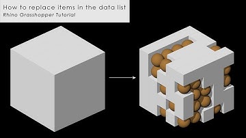 How to replace items in the data list Rhino Grasshopper Tutorial