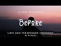 Ulrik Munther – Before | Lirik Lagu dan Terjemahan Indonesia by GriMusic
