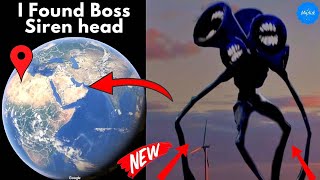 I Found Boss Siren Head in Real ! on Google Maps and Google Earth 😱#mystisk #googleearth