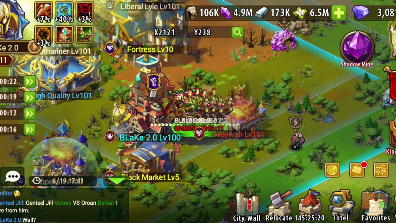 Magic rush Merger 811 - War against invictus,slayers club,french t,wolf,lk,farm fnix, Ot.