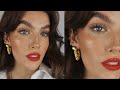 RED LIP + BIG LASHES TUTORIAL