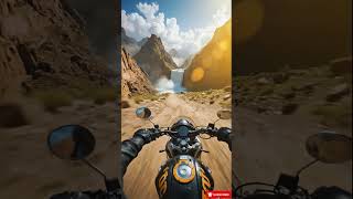 Riding Above a Canyon Lake #adventure #automobile #motorbike #nature #journey #travel #cinematicride