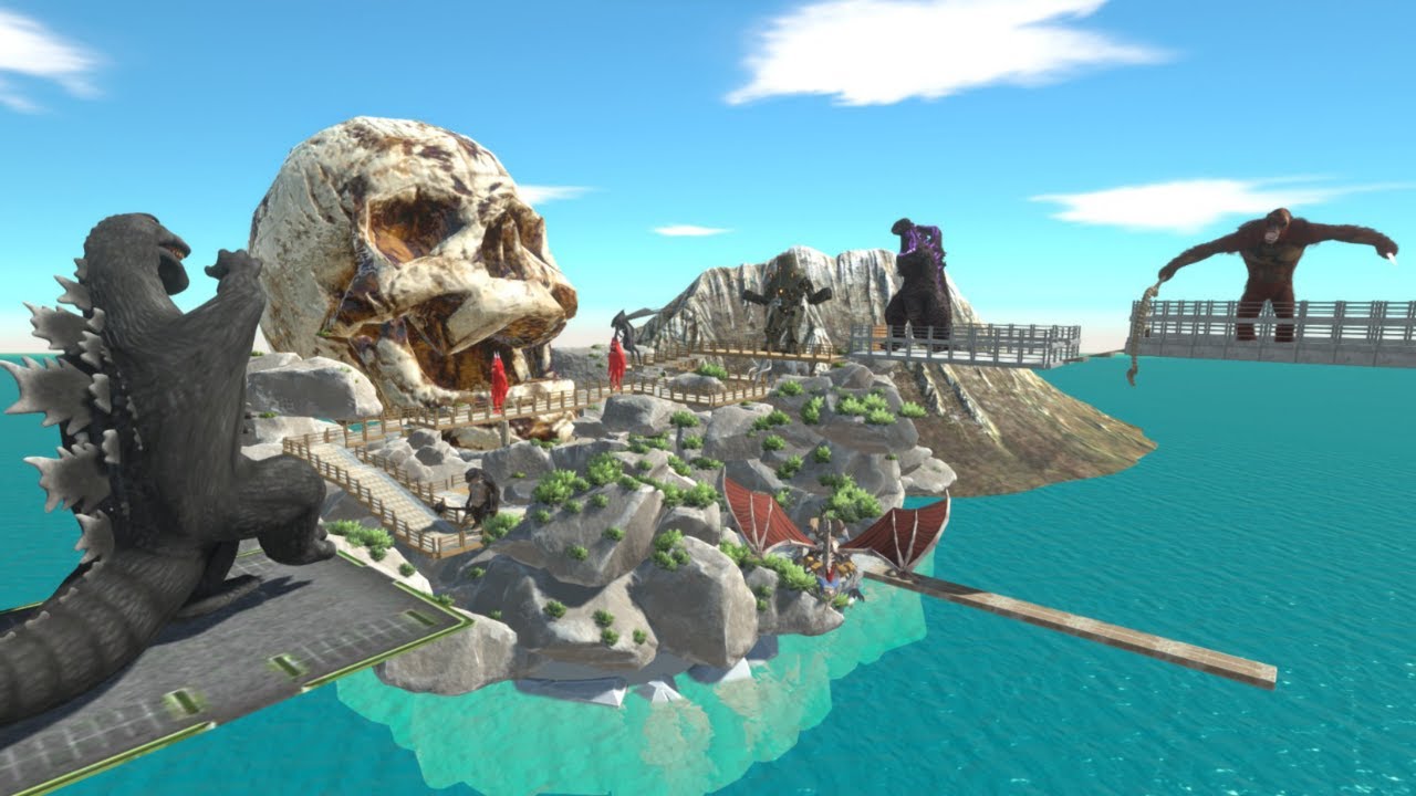 GODZILLA SHOWA VS SCAR KING DEATHRUN FOR RESCUE GORO IN ARBS