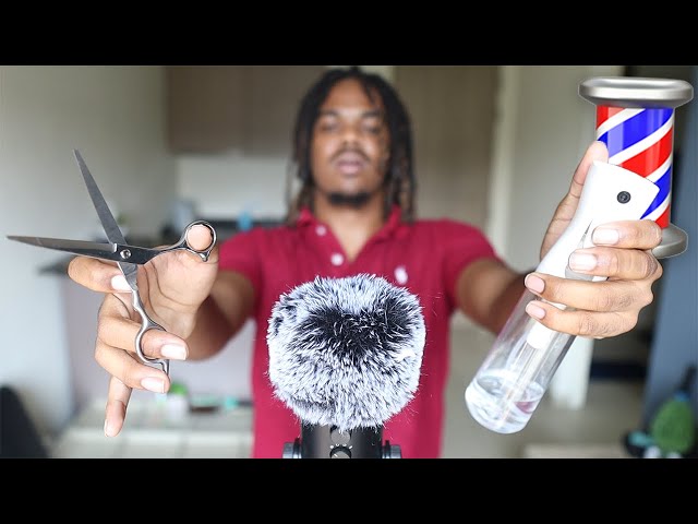 [ASMR] The MOST realistic barbershop haircut EVER💈 class=