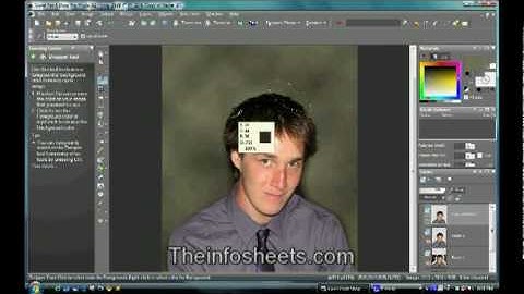 Corel Paintshop Pro X2 Background removal tutorial
