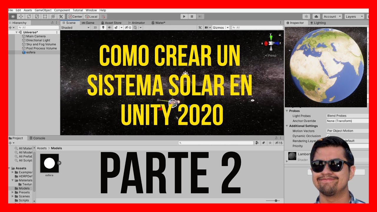 🌎🌚🌞 Cómo crear un Sistema Solar en Unity 2020 [Clase 2] - Agregando ...