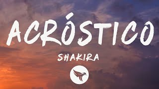 Video thumbnail of "@Shakira - Acróstico (Letra/Lyrics)"