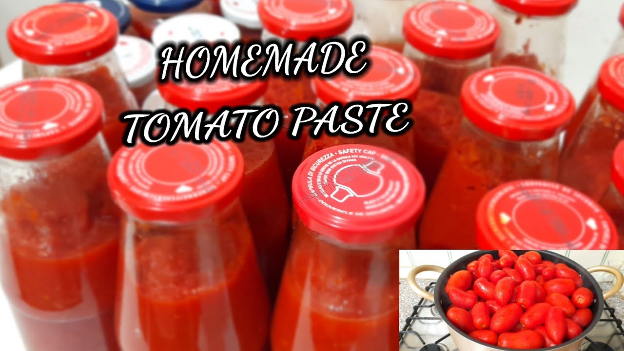 Homemade Canned Tomato Paste Without Preservative YouTube
