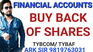 खतरनाक🔥|Buy back of shares|  journal entries |UNIVERSITY PROBLEM Solution |Tybcom sem5|Tybaf sem5