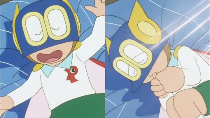 Perman enjoys Sleeping in the sky #Perman #Pako #パーマン