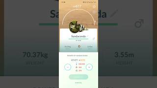 Silicobra Evolution Guide | Level 36 to Sandaconda #ai #pokemongo #shorts #anaconda #poison #mobile