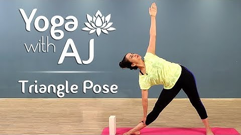 Triangle Pose - Step By Step | Trikonasana | Yoga For Beginners - Yoga With AJ