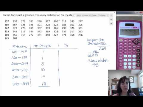 8.2 Grouped Frequency Distribution: Next Step p9