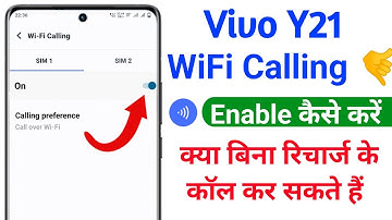 vivo y21 wifi calling setting on kaise kare | how to turn on wifi calling setting vivo y21