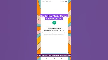How to Hide Mobile Number in Paytm UPI ID ? #2025 #shorts #paytm