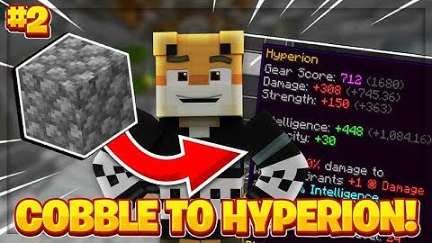 Mining from NOTHING to a Hyperion!! (Part 2) -- Hypixel Skyblock