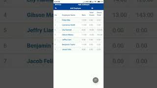 Using Payrite phone app to record employee working hours screenshot 5