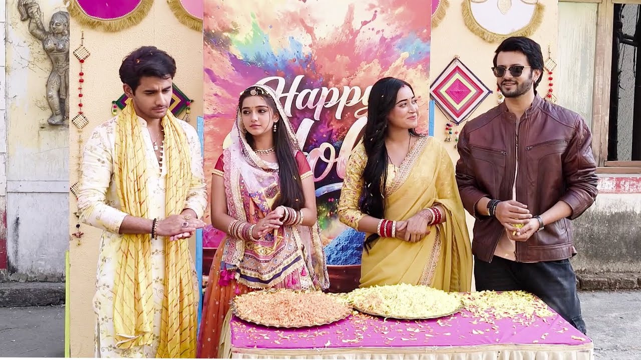 Rimjhim और Ishq junooni दोनो आए एकसाथ Holi Celebration के लिए और Media Interview On set 