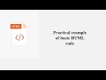 Html এর বেসিক ধারণা || Practical Example || Part - 10