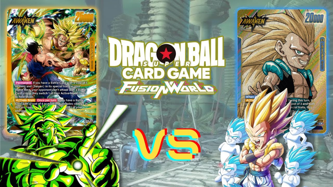 DBSCG FUSION WORLD SHOWDOWN FB08-073 BROLY VS SB02-017 GOTENKS
