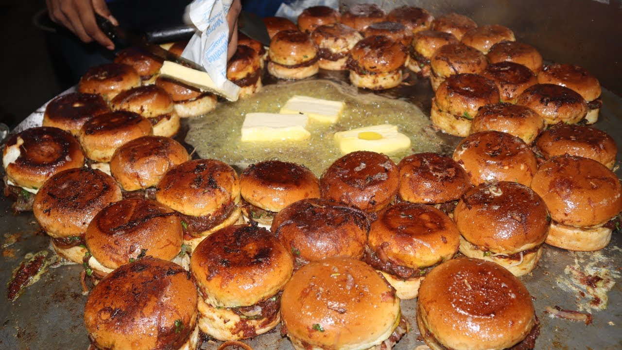 75 Burgers Making Heart Attack Burger of India Ghaziabad Street