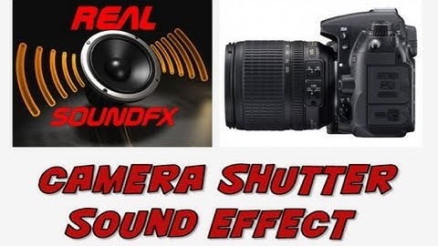 Camera shutter click sound effect - realsoundFX