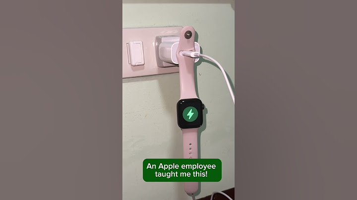 Apple Watch hack! Using the charger as a holder for the watch!