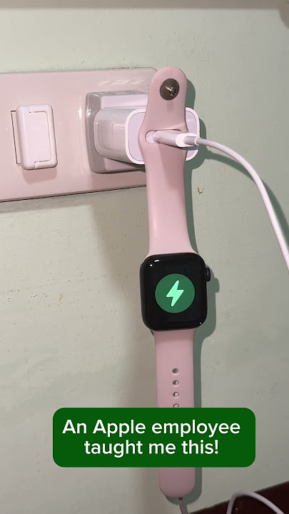 Apple Watch hack! Using the charger as a holder for the watch!