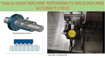 How to check MACHINE REPEATABILITY, BACKLASH AND ACCURACY CHECK on the CNC Machine