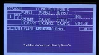 Note On indicator (Track Mute) MPC1000&MPC2500