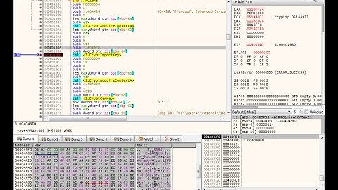 Analyzing Ransomware - Dumping a CryptoAPI Keygen