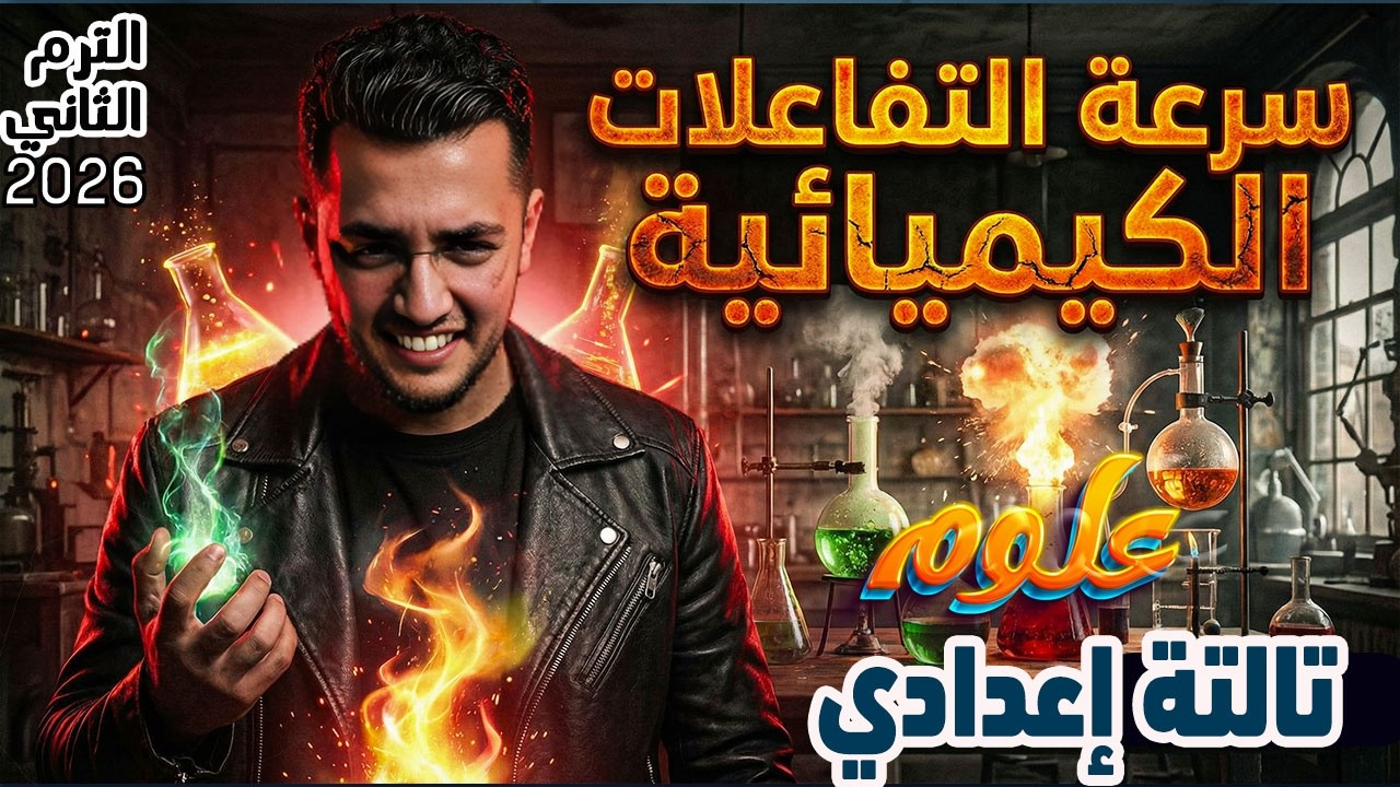 الدرس الثاني سرعة التفاعلات الكيميائية علوم تالتة إعدادى الترم الثاني 2026