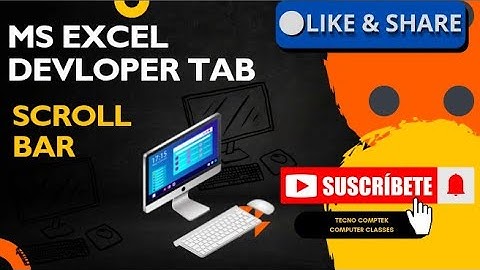 Scroll bar Visual basic in developer tab#trendingvideo #newvideo #excel